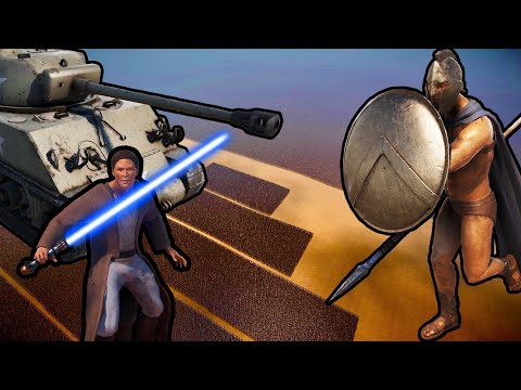 20 MILLION SPARTANS vs 150,000 JEDI KNIGHTS + 1,000 SHERMAN TANKS | UEBS 2