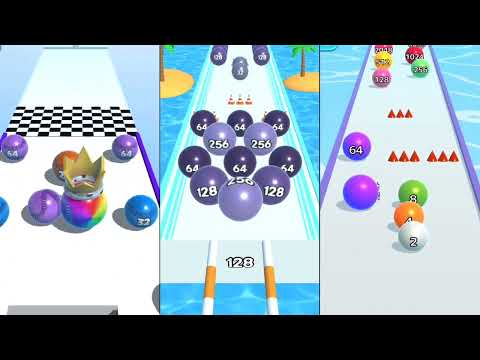 MAX levels ,,, Ball Merge 2048 vs 2048 Runner Balls vs Ball Run Infinity Gameplay android iOS