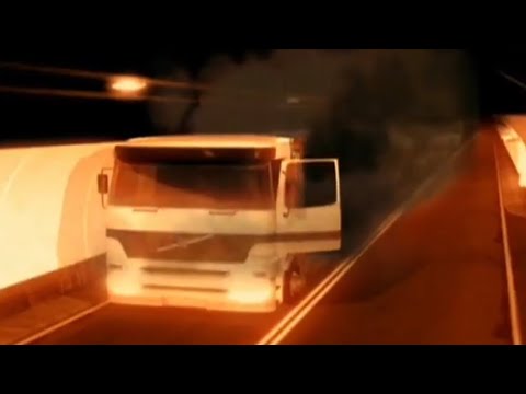 Mont Blanc tunnel fire - Animation