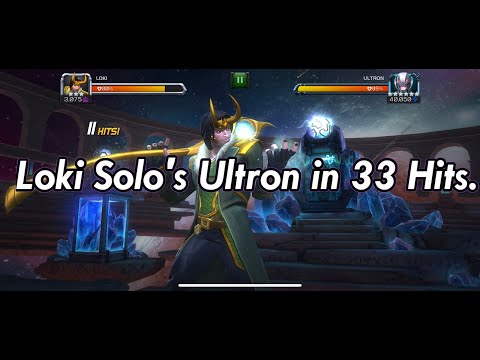 Loki Solos 5.4 Ultron in 33 Hits.