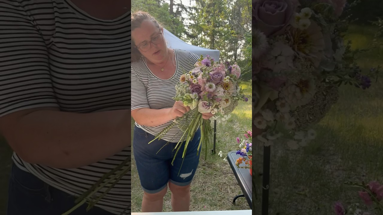 Day 54: 100 Days 100 Bouquets (Pink and Purple Bridal Bouquet) #cutflowers #weddingbouquet