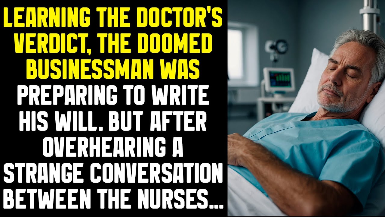 Learning the doctor's verdict, the doomed businessman was preparing to write his will. But after...
