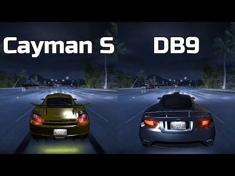 Porsche Cayman S vs Aston Martin DB9 - Need for Speed Carbon (Drag Race)