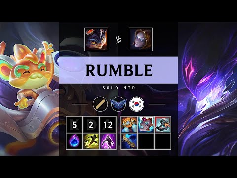 Rumble Mid vs Orianna - KR Diamond Patch 25.12