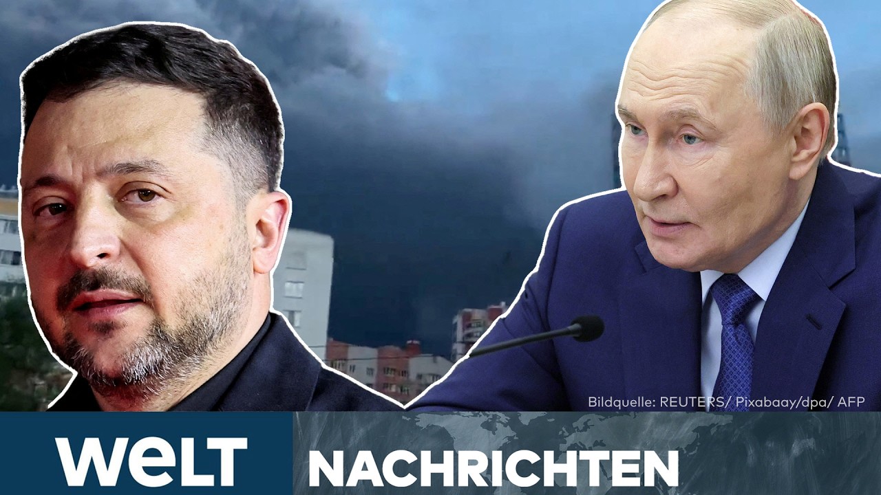 UKRAINE-KRIEG: Drohnenalarm über Moskau: Tote und Verletzte nach Großangriff! | WELT LIVE