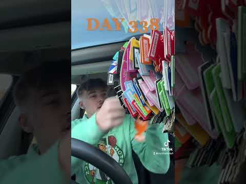 Hanging Little Trees On My Mirror Till It Falls Off Day 338!!!!