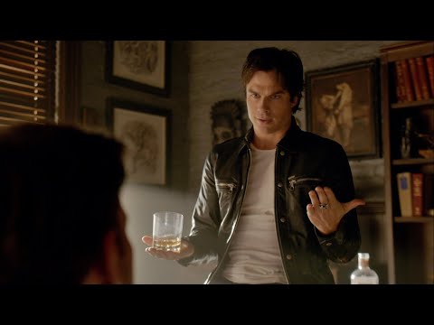 TVD 6x6 - Alaric tells Damon that he will only undo the compulsion when Elena asks him to | HD