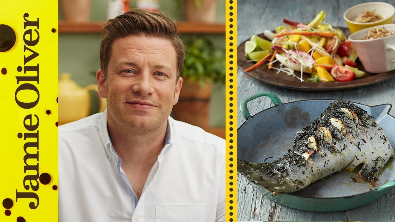 Green tea roasted salmon: Jamie Oliver