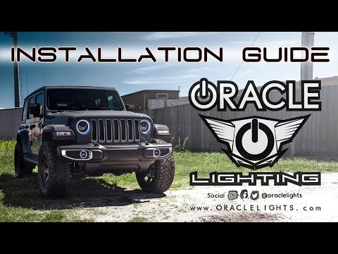 ORACLE LED Headlight and Fog Light Installation and Wiring on Jeep Wrangler JK Rubicon