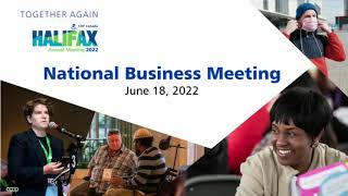 National Business Meeting 2022