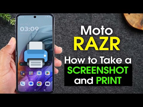 Motorola Razr How to Take a Screenshot and Print