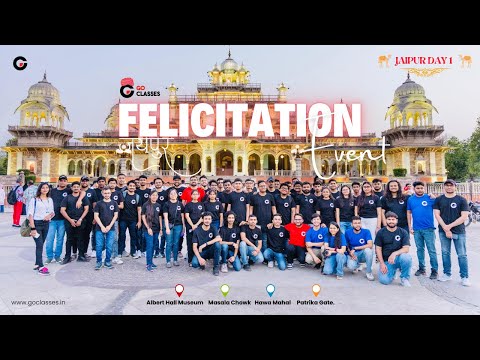 Jaipur Chronicles: From Museums to Monuments | GO Classes Felicitation 2025 Day 1 #goclasses #jaipur