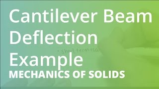 Cantilever Beam Deflection Example | Mechanics of Solids