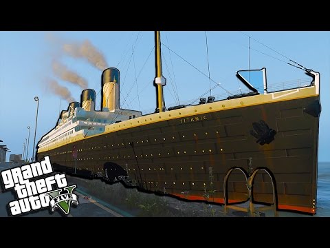 GTA 5 Titanic Mods - Escape RMS Titanic Sinking Simulator Mod! Video