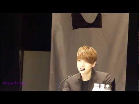 120205 Jaejoong Fanmeeting @Ankara - Turkey part5 (singing I'll protect you)
