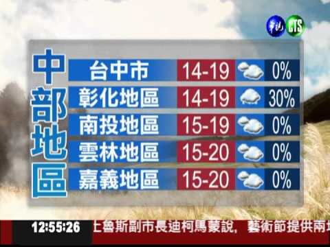 一月二十六日華視午間氣象