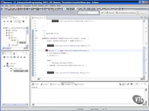 Vtc Player Advanced Java Programming Java Se 7 Daemon Threads