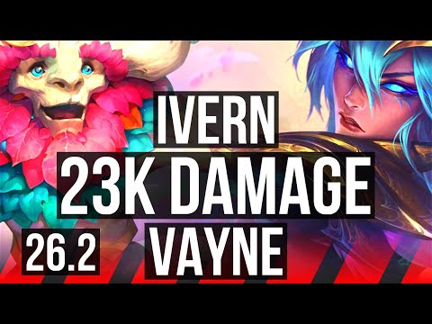 IVERN vs VAYNE (TOP) | Good KDA: 12/1/9, 23K damage | TR Grandmaster | 26.2