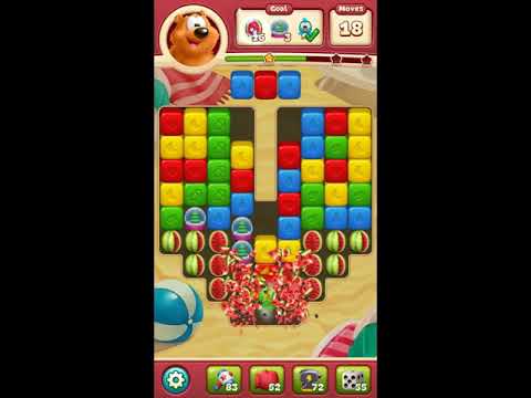 Toon Blast Level 3078 - NO BOOSTERS 🐻🐺🐱 | SKILLGAMING ✔️