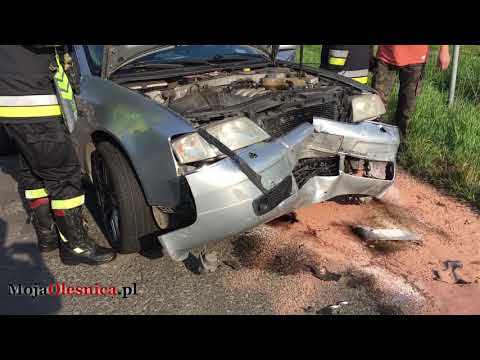 30.04.2019 Bogusławice - wypadek dwóch aut