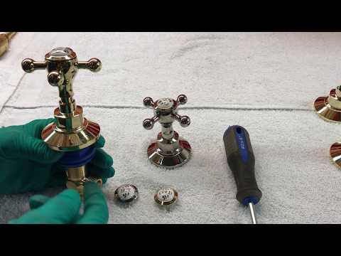 Replacing Cartridge on Lavatory Faucet with Cross Handle