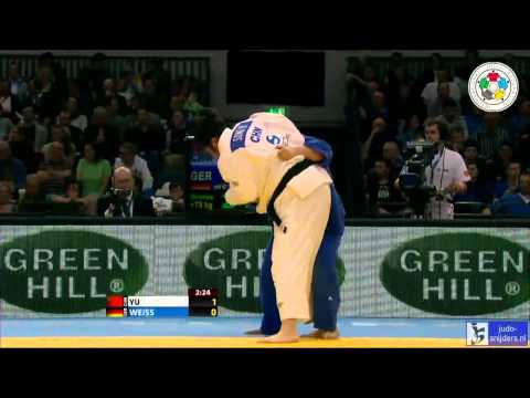 Judo 2014 Grand Prix Dusseldorf: Yu (CHN) - Weiss (GER) [+78kg] bronze