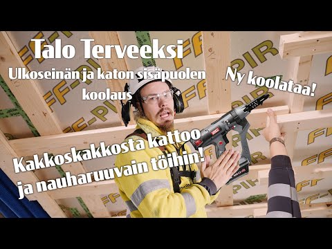 Ulkoseinän ja katon sisäpuolen koolaus | TALO TERVEEKSI |  (S1E17)