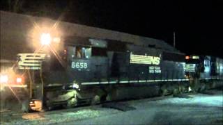 preview picture of video 'NS Action in Millen, GA Including CSX & CP Power 3/24/15'