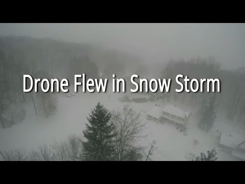 Splash Drone in Snow Storm | Battery worked well in Cold Weather