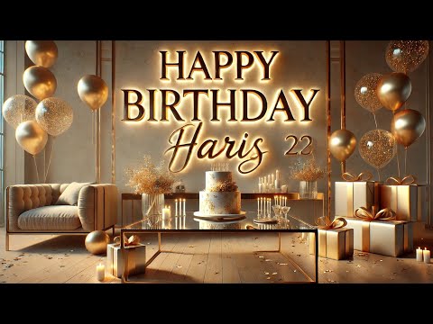 Happy Birthday Haris | Haris Happy Birthday Song | Haris WhatsApp Status