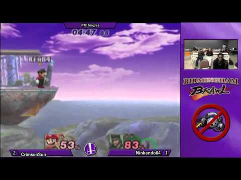 Birmingham Brawl 6 PM Singles - CR2 NinKenDo64 (Mario, Yoshi) vs. Ragnarock (Snake)