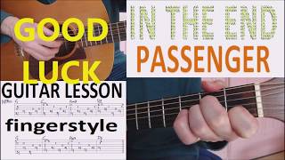 IN THE END - PASSENGER fingerstyle GUITAR LESSON