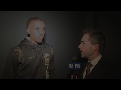 Isaiah Thompson after Purdue's Sweet 16 loss to Saint Peter's
