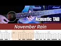 Guns N' Roses - November Rain (Acoustic Guitar lesson with TAB)