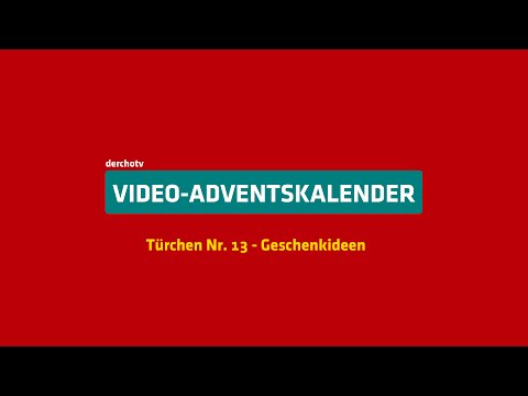 Video-Adventskalender: Türchen Nr. 13 – Geschenkideen