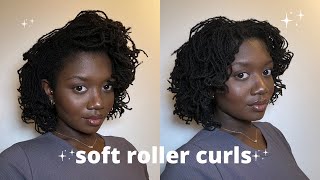SOFT ROLLER CURLS on MICROLOCS | failed curls?