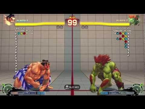 Owarire (Honda) vs Taku (Blanka) - AE 2012 Ranked Match *720p HD*