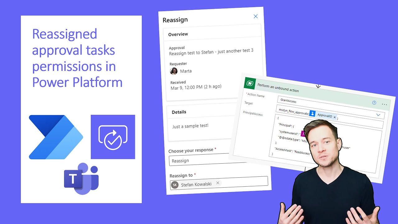 Reassigned approval tasks' permissions in Power Platform