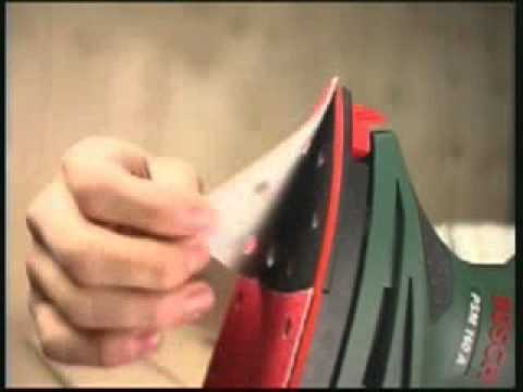 Trikampis šlifuoklis Bosch PSM 160 A video
