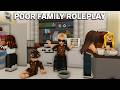 BROKE FAMILY DAY IN THE LIFE Voiced Bloxburg Roleplay