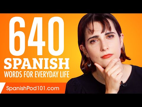 640 Spanish Words for Everyday Life - Basic Vocabulary #32