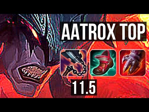 AATROX vs FIORA (TOP) | 66% winrate, 7/2/7 | KR Grandmaster | v11.5