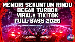 Download lagu DJ MEMORI SEKUNTUM RINDU x GAMBARAN HATI BECAK TURBO FULL BASS 2026 mp3
