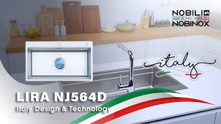 CHẬU RỬA BÁT 1 HỐ NOBINOX LIRA NJ564D video 1