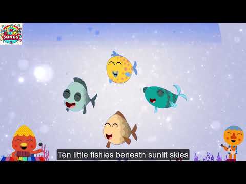 10 Little Fishies and baby Shark  | Super Simple Kids Songs for You