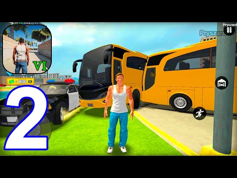 Go To Town 6 - Gameplay Walkthrough Part 2 Yellow Bus & Balloon Driving in Open World Game - Android