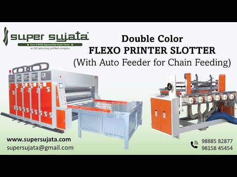 Double / Single Color Printer Slotter Die Cutter Machine