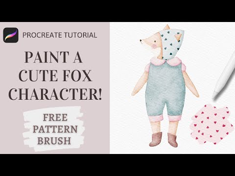 How to Paint a Watercolor Fox in Procreate | Easy Children's Book Illustration Tutorial