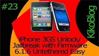 How to Iphone 3GS Unlock / Jailbreak with Firmware 6.1.6 Untethered Easy