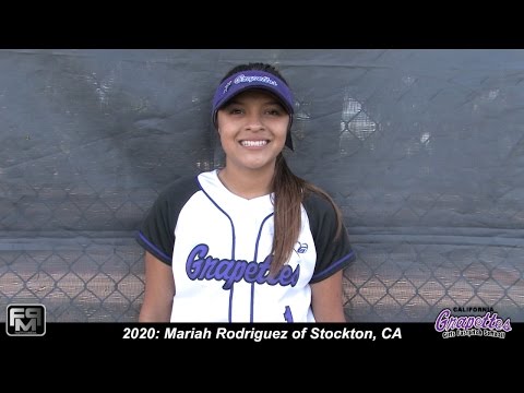 2020 Mariah Rodriguez Speedy Slapper and Second Base Softball Skills Video - CA Grapettes - Cat